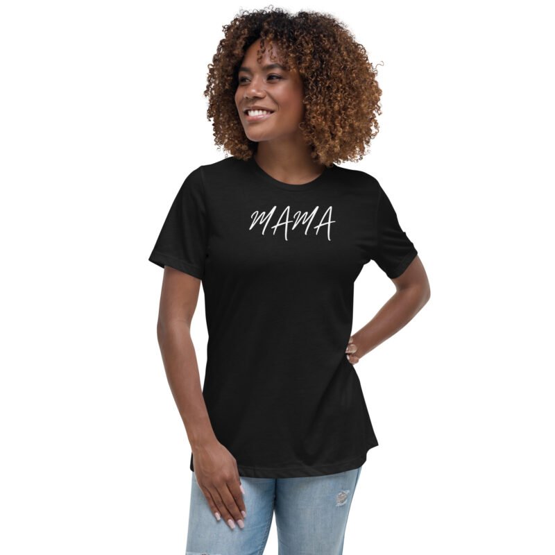 womens relaxed t shirt black front 65b03826168f6 - Mama Clothing Store - For Great Mamas