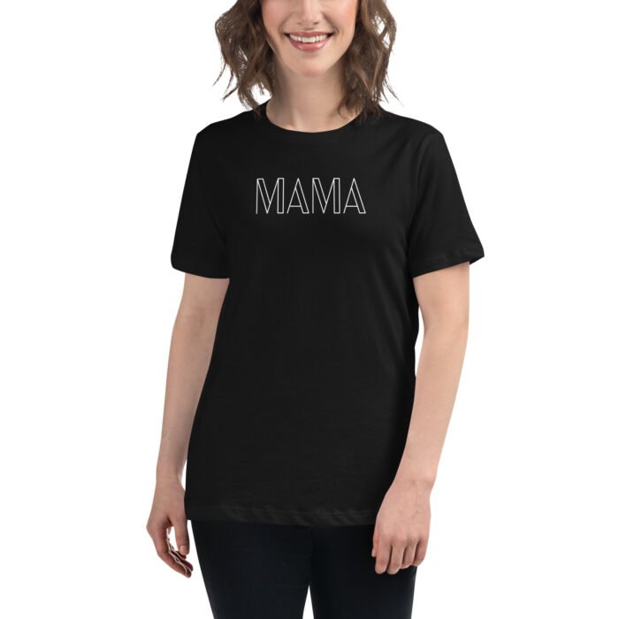 womens relaxed t shirt black front 65b040797bec5 - Mama Clothing Store - For Great Mamas