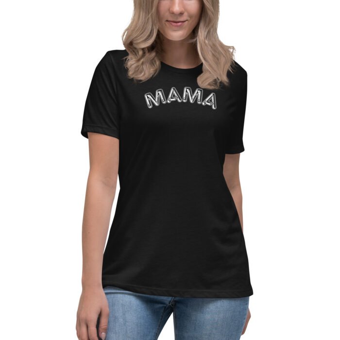 womens relaxed t shirt black front 65b04a42754e8 - Mama Clothing Store - For Great Mamas
