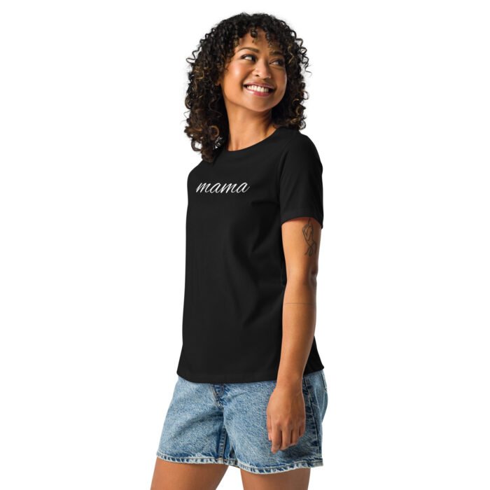 womens relaxed t shirt black left front 65b0492fdfe81 - Mama Clothing Store - For Great Mamas