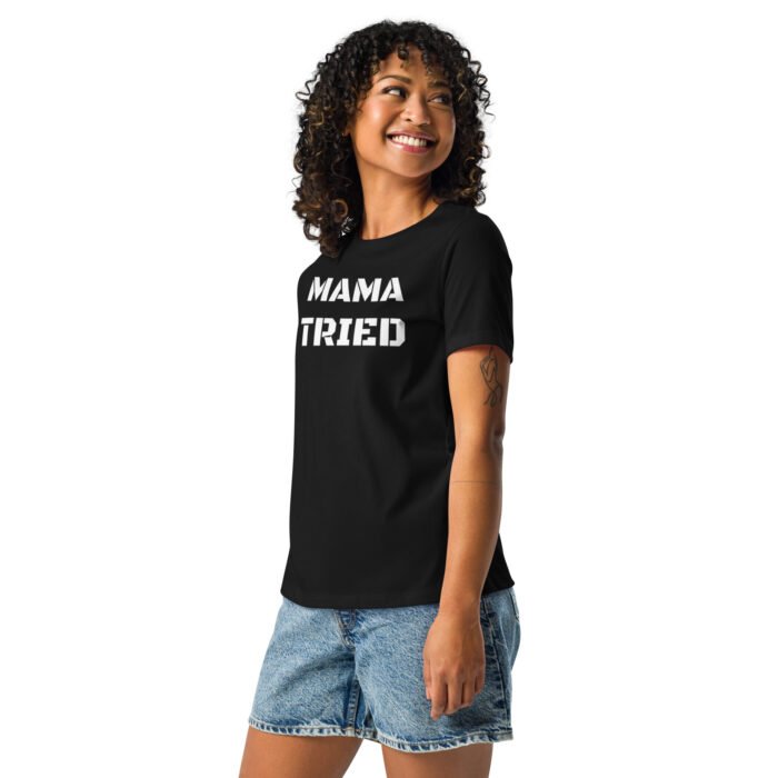 womens relaxed t shirt black left front 65badaa0d0e91 - Mama Clothing Store - For Great Mamas