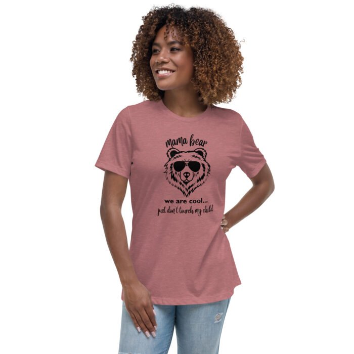 womens relaxed t shirt heather mauve front 65b2e05ca4efc - Mama Clothing Store - For Great Mamas