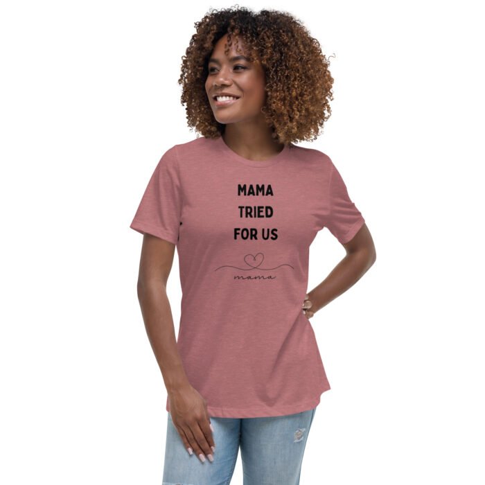 womens relaxed t shirt heather mauve front 65b9923b67147 - Mama Clothing Store - For Great Mamas