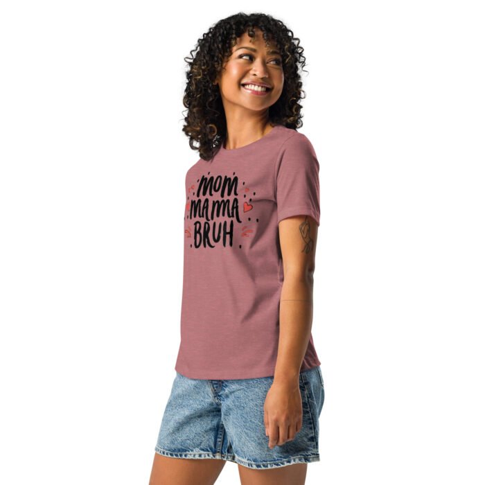 womens relaxed t shirt heather mauve left front 65b990782b135 - Mama Clothing Store - For Great Mamas