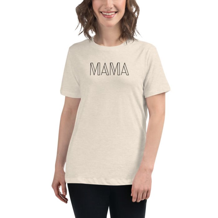 womens relaxed t shirt heather prism natural front 65b03f8c7f7e6 - Mama Clothing Store - For Great Mamas