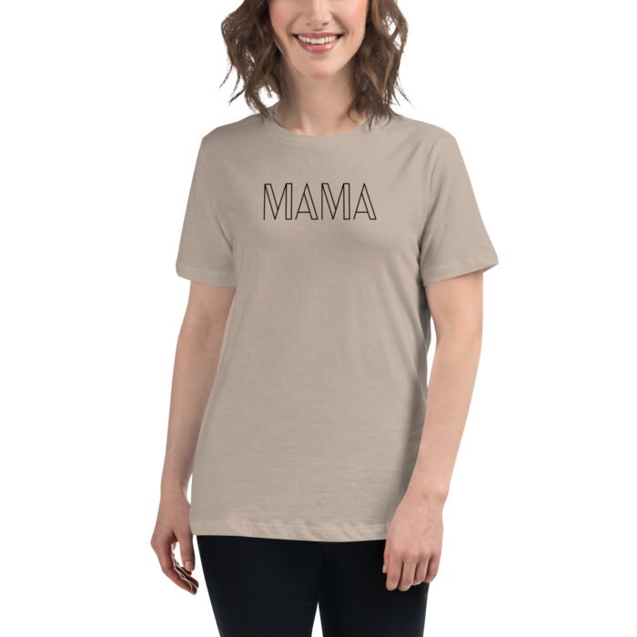 womens relaxed t shirt heather stone front 65b03f8c7e67a - Mama Clothing Store - For Great Mamas