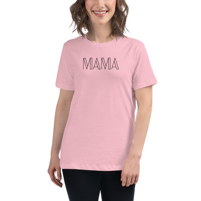 womens relaxed t shirt pink front 65b15a6546b5a - Mama Clothing Store - For Great Mamas