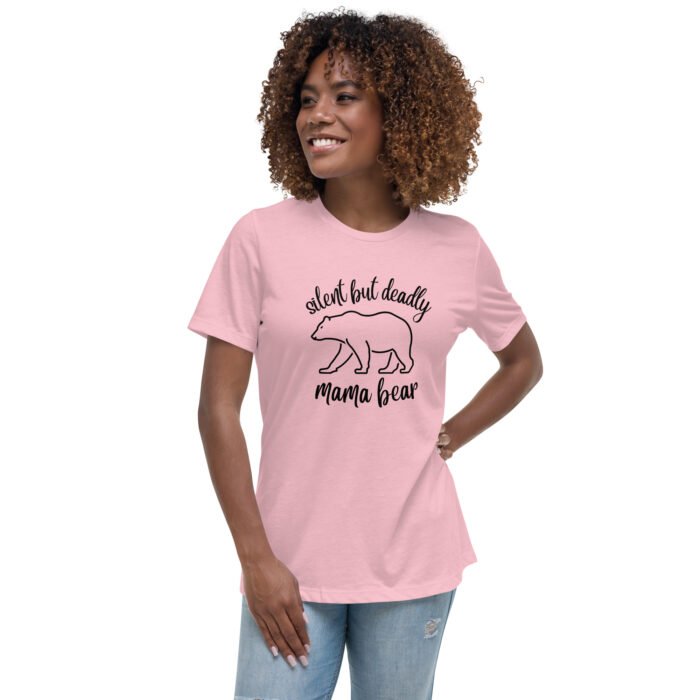 womens relaxed t shirt pink front 65b1617e6c65b - Mama Clothing Store - For Great Mamas
