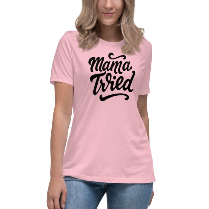 womens relaxed t shirt pink front 65b98880d64c8 - Mama Clothing Store - For Great Mamas