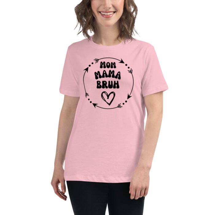 womens relaxed t shirt pink front 65b98cb4f3b2d - Mama Clothing Store - For Great Mamas