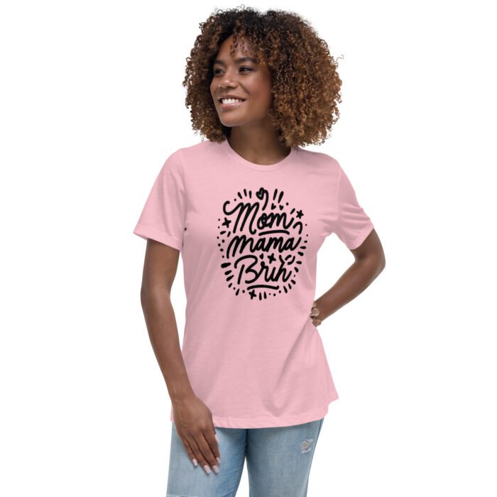 womens relaxed t shirt pink front 65b98f8a3dc6d - Mama Clothing Store - For Great Mamas