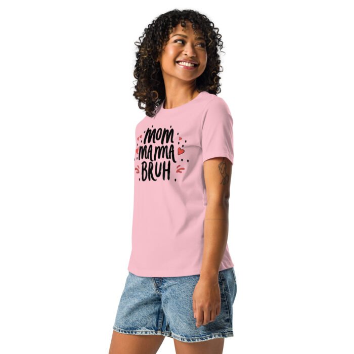 womens relaxed t shirt pink left front 65b990782e521 - Mama Clothing Store - For Great Mamas