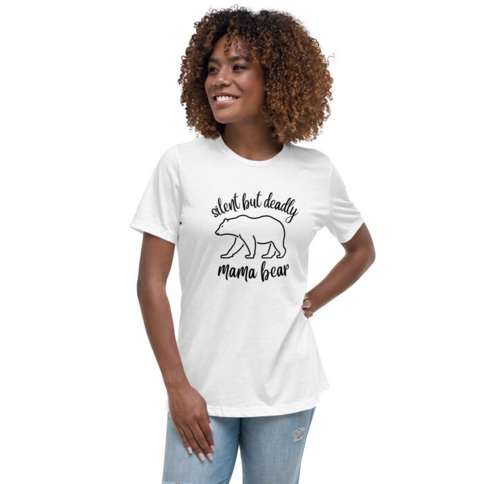 womens relaxed t shirt white front 65b0352a084a2 - Mama Clothing Store - For Great Mamas