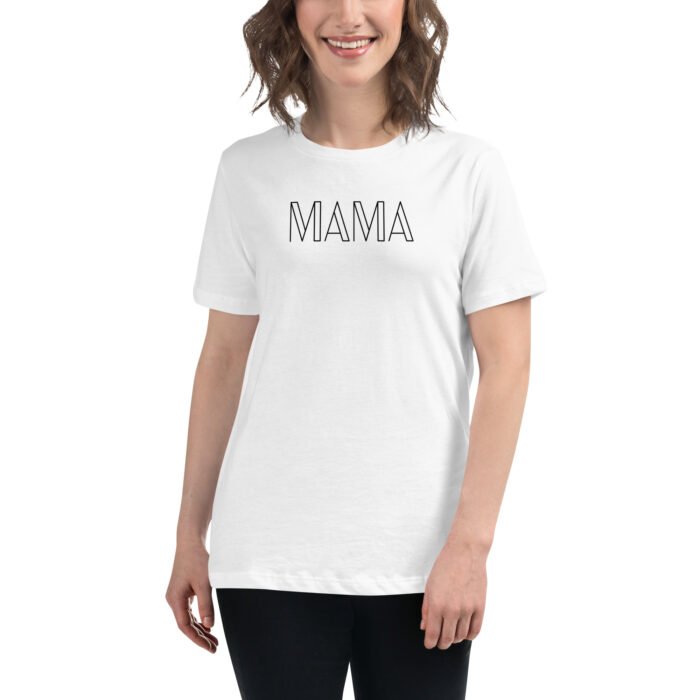 womens relaxed t shirt white front 65b03f8c7a403 - Mama Clothing Store - For Great Mamas