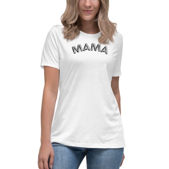 womens relaxed t shirt white front 65b044ca49ff0 - Mama Clothing Store - For Great Mamas