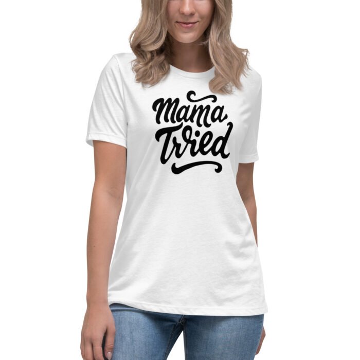 womens relaxed t shirt white front 65b98880db68a - Mama Clothing Store - For Great Mamas