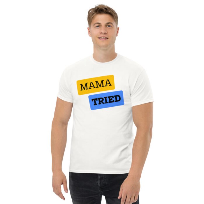 mens classic tee white front 65cc702276e68 - Mama Clothing Store - For Great Mamas
