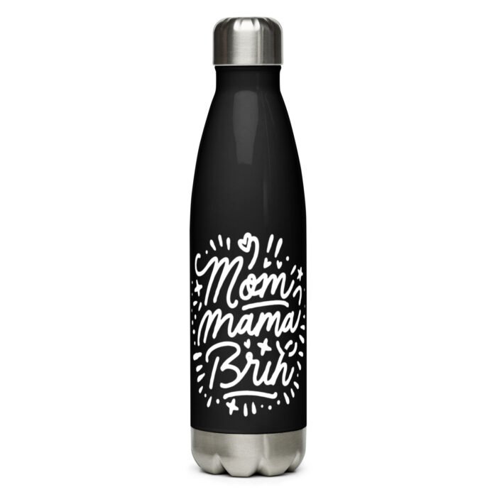 stainless steel water bottle black 17 oz front 65dc1057f04d0 - Mama Clothing Store - For Great Mamas
