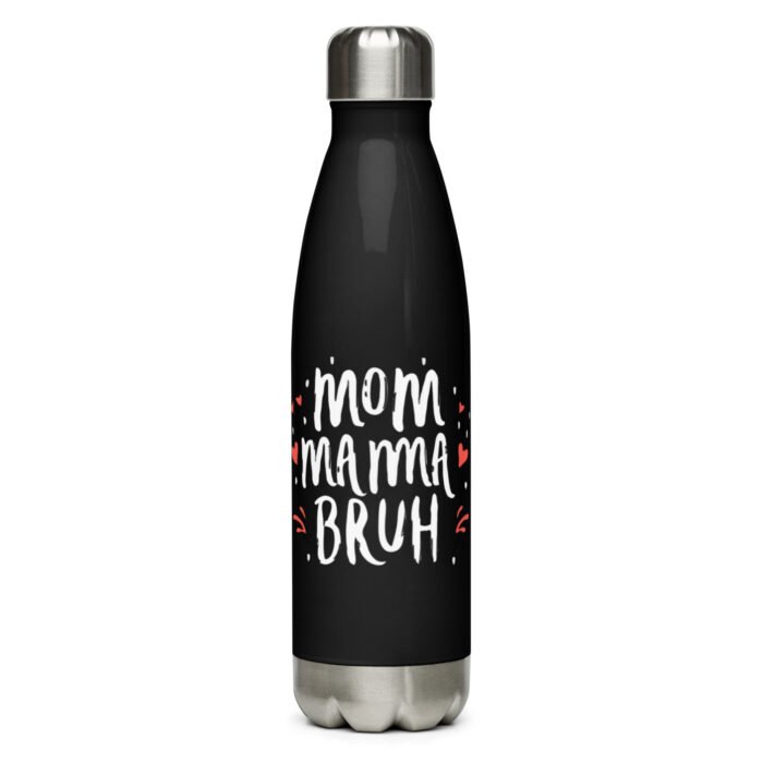 stainless steel water bottle black 17 oz front 65dc11dd42f99 - Mama Clothing Store - For Great Mamas