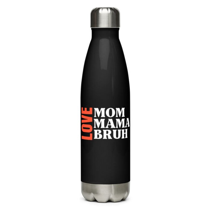 stainless steel water bottle black 17 oz front 65dc12f73f99d - Mama Clothing Store - For Great Mamas