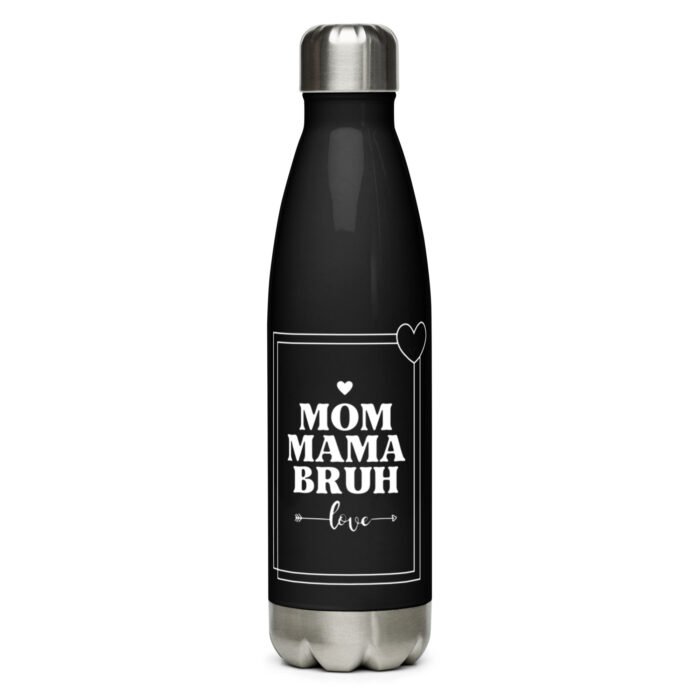 stainless steel water bottle black 17 oz left 65dc15682b648 - Mama Clothing Store - For Great Mamas