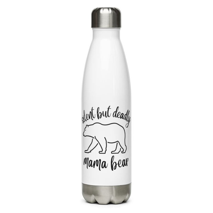 stainless steel water bottle white 17 oz front 65da4ebd6a21a - Mama Clothing Store - For Great Mamas