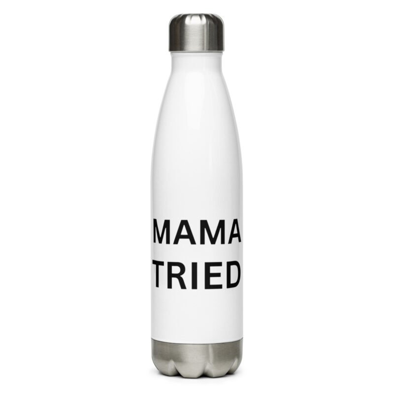 stainless steel water bottle white 17 oz front 65da5a5f728b1 - Mama Clothing Store - For Great Mamas