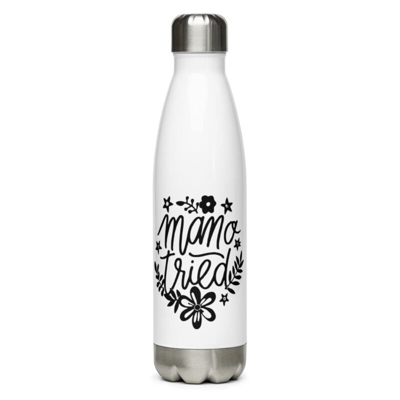 stainless steel water bottle white 17 oz front 65da5e58efc74 - Mama Clothing Store - For Great Mamas