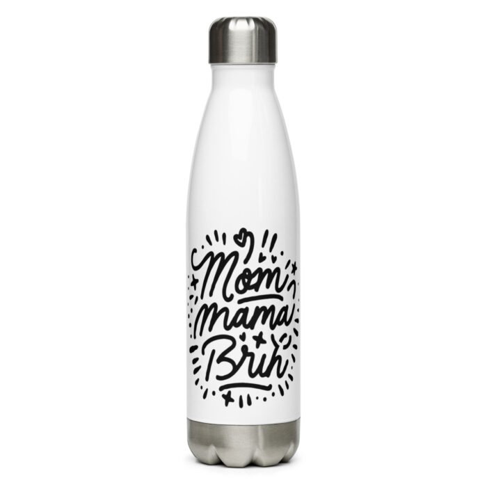 stainless steel water bottle white 17 oz front 65dc0ffca4005 - Mama Clothing Store - For Great Mamas