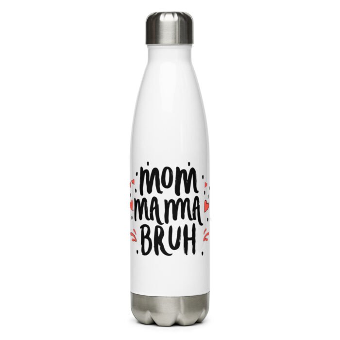 stainless steel water bottle white 17 oz front 65dc10dc8dc6a - Mama Clothing Store - For Great Mamas