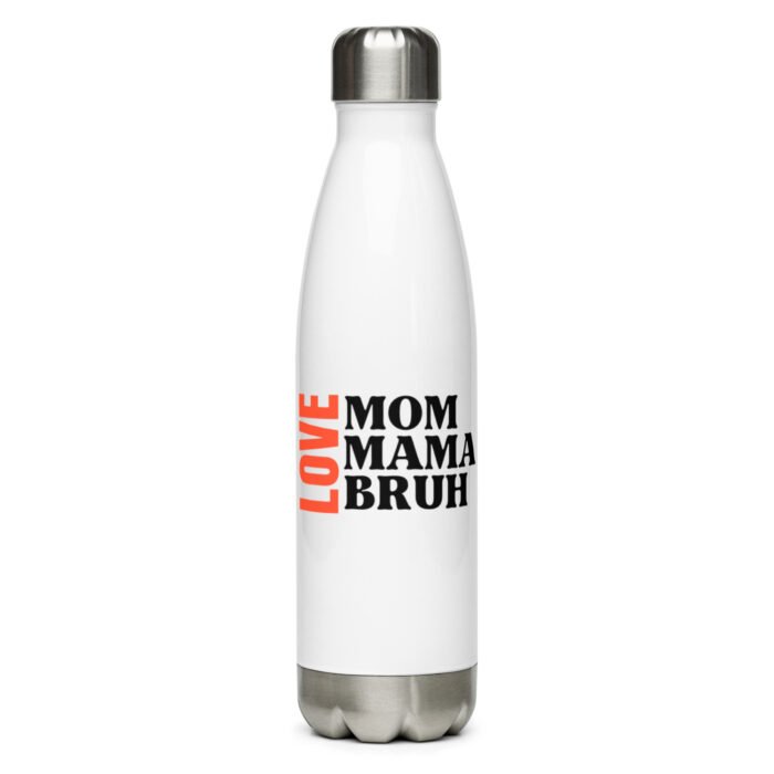 stainless steel water bottle white 17 oz front 65dc129530f64 - Mama Clothing Store - For Great Mamas