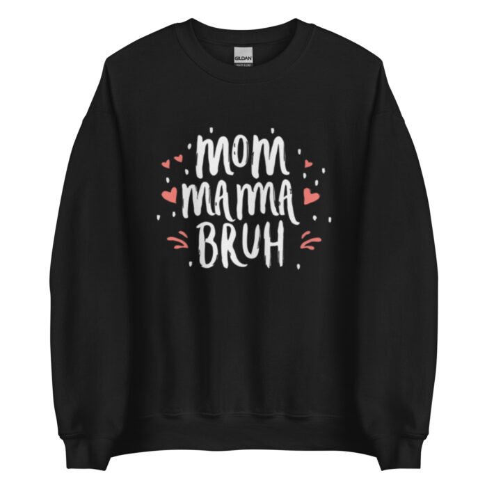 unisex crew neck sweatshirt black front 65cecd1baebc5 - Mama Clothing Store - For Great Mamas