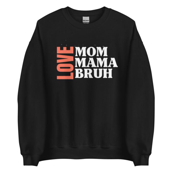 unisex crew neck sweatshirt black front 65ced2aad0ef3 - Mama Clothing Store - For Great Mamas