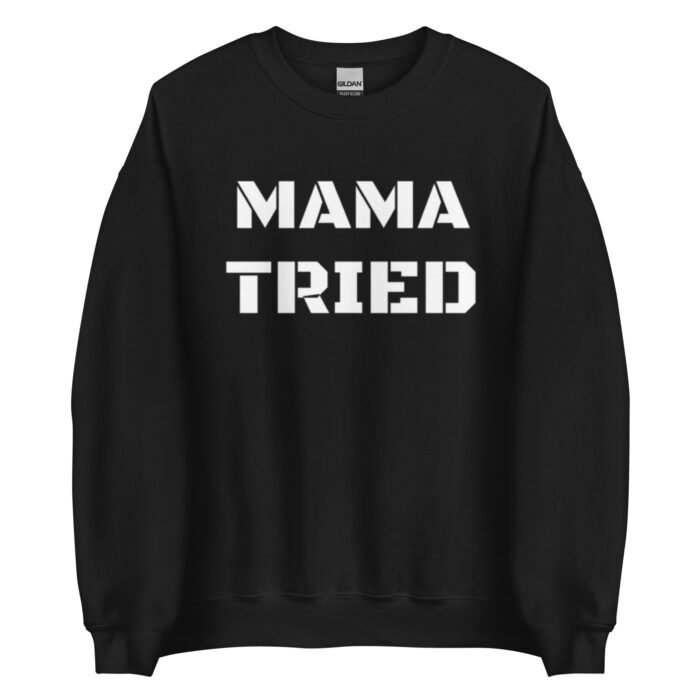 unisex crew neck sweatshirt black front 65d0bbbe6784d - Mama Clothing Store - For Great Mamas