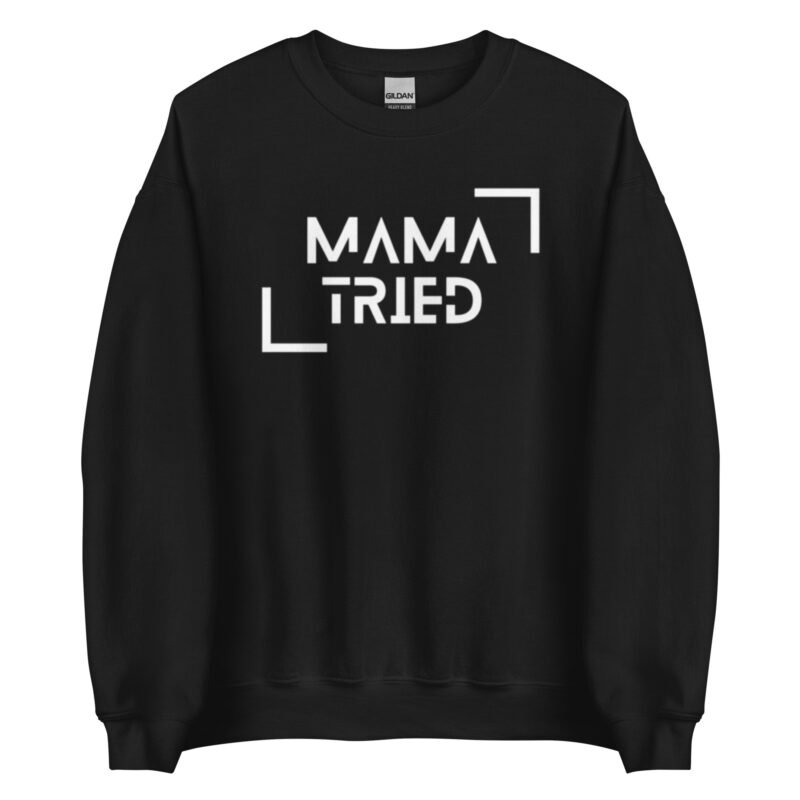 unisex crew neck sweatshirt black front 65d0be4804059 - Mama Clothing Store - For Great Mamas
