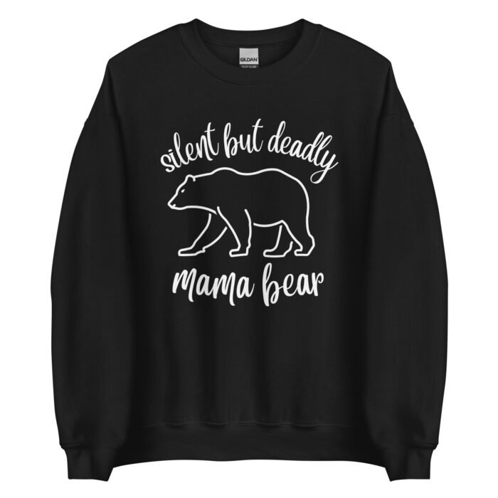 unisex crew neck sweatshirt black front 65d0cdcd6bd83 - Mama Clothing Store - For Great Mamas