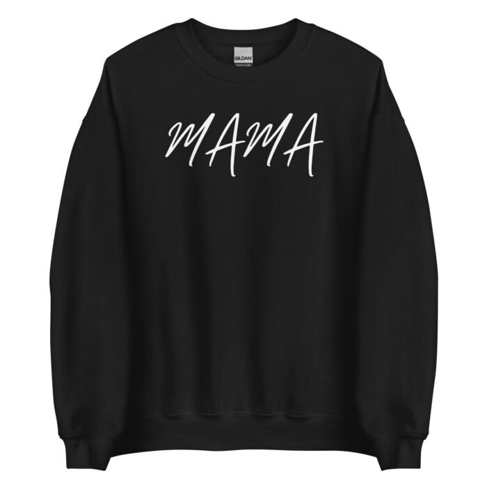 unisex crew neck sweatshirt black front 65d0da782bb43 - Mama Clothing Store - For Great Mamas