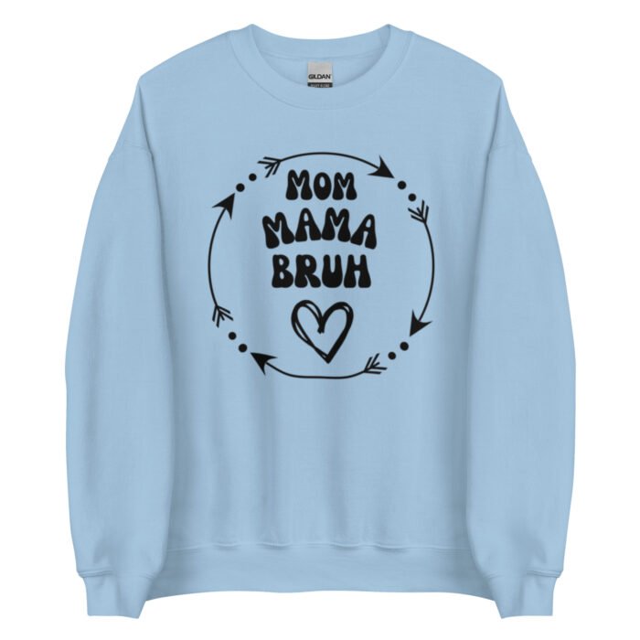 unisex crew neck sweatshirt light blue front 65ced3585d18f - Mama Clothing Store - For Great Mamas