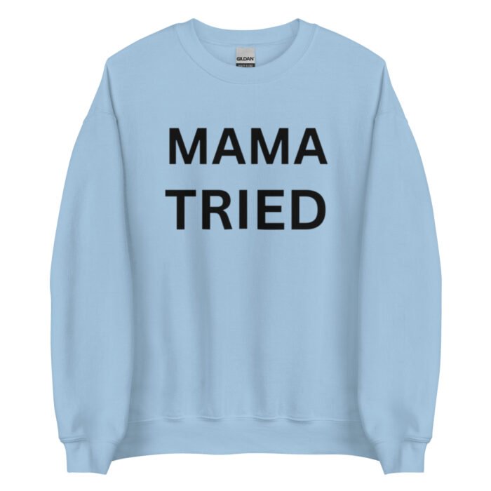 unisex crew neck sweatshirt light blue front 65d0b1903113d - Mama Clothing Store - For Great Mamas