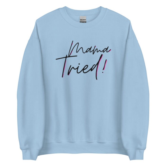 unisex crew neck sweatshirt light blue front 65d0bd86212ad - Mama Clothing Store - For Great Mamas