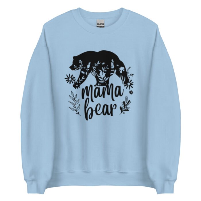 unisex crew neck sweatshirt light blue front 65d0cb4d5ddda - Mama Clothing Store - For Great Mamas