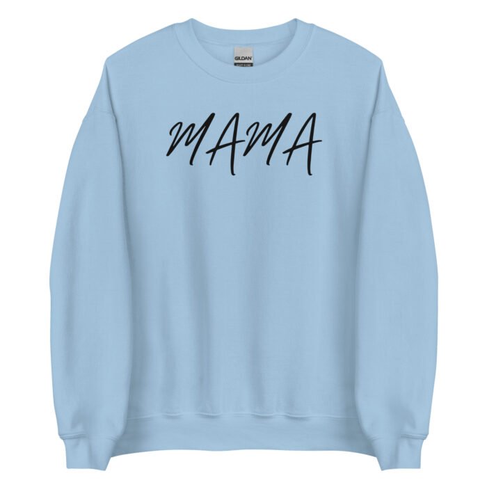 unisex crew neck sweatshirt light blue front 65d0d9f4e05c9 - Mama Clothing Store - For Great Mamas