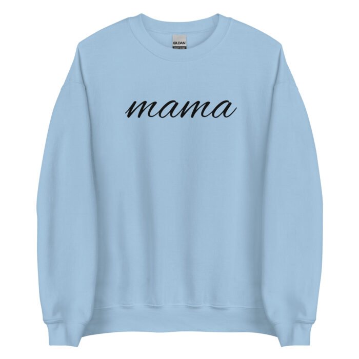 unisex crew neck sweatshirt light blue front 65d0dc65acdb5 - Mama Clothing Store - For Great Mamas