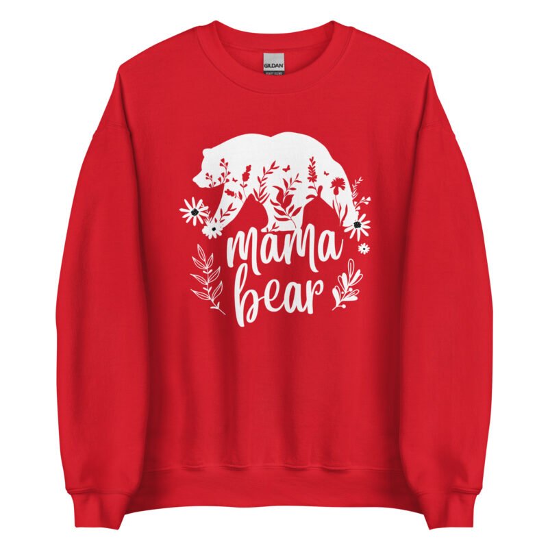 unisex crew neck sweatshirt red front 65d0cbe2cb52f - Mama Clothing Store - For Great Mamas