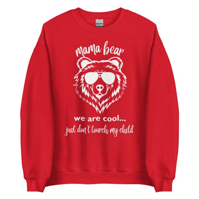 unisex crew neck sweatshirt red front 65d0d12badcb1 - Mama Clothing Store - For Great Mamas