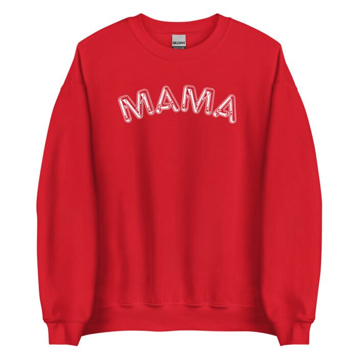 unisex crew neck sweatshirt red front 65d0d83f07078 - Mama Clothing Store - For Great Mamas