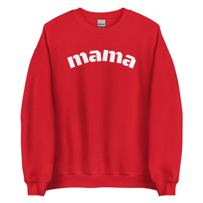unisex crew neck sweatshirt red front 65d0d8c719790 - Mama Clothing Store - For Great Mamas