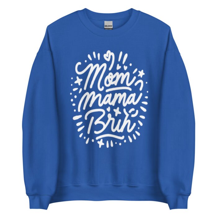 unisex crew neck sweatshirt royal front 65ced0fd9c97e - Mama Clothing Store - For Great Mamas