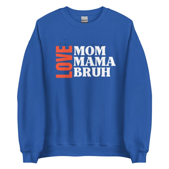 unisex crew neck sweatshirt royal front 65ced2aad2778 - Mama Clothing Store - For Great Mamas