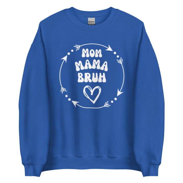unisex crew neck sweatshirt royal front 65ced3c83d8c2 - Mama Clothing Store - For Great Mamas